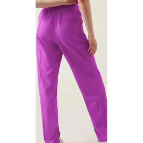 NWT Athleta Vienna Slim Jazzy Purple Pants-sz 2 - Picture 2 of 10